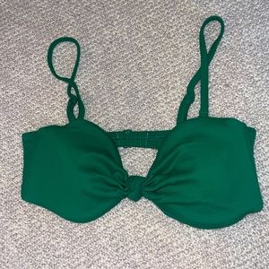 Aerie Ribbed Knot Bandeau Bikini Top